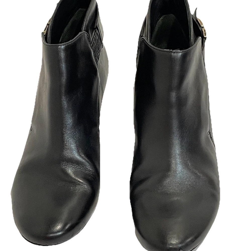 Tory Burch Black Leather Ankle Booties Size 7 1/2